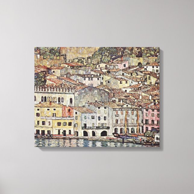 Lienzo Gustav Klimt - Malcesine en el lago Garda (Anverso)