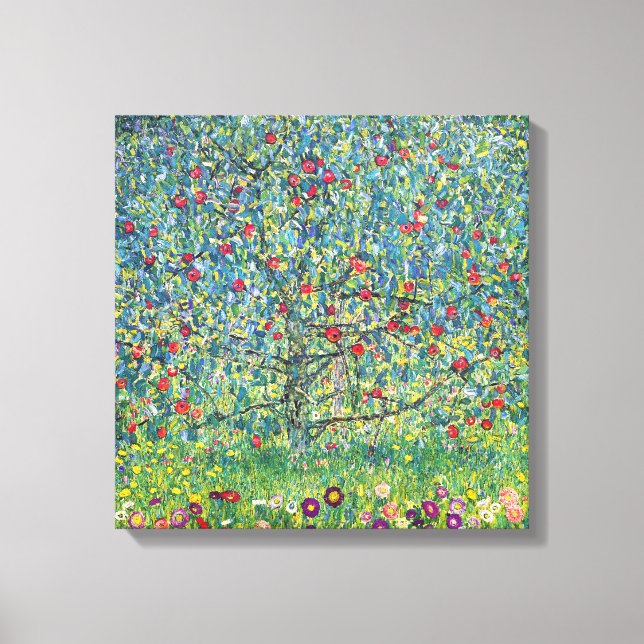Lienzo Gustav Klimt - Manzano (Anverso)