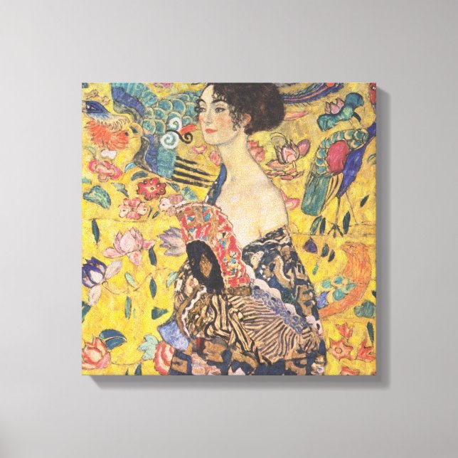 Lienzo Gustav Klimt - Mujer con hincha (Anverso)