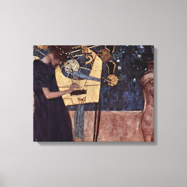 Lienzo Gustav Klimt - Música (Anverso)