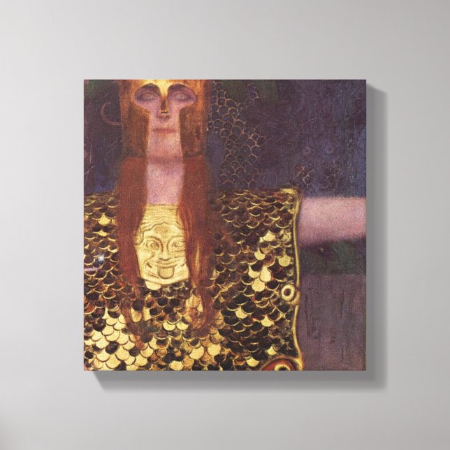 Lienzo Gustav Klimt - Pallas Athena (Anverso)