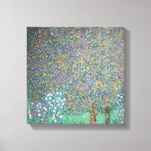 Lienzo Gustav Klimt - Rosales bajo los árboles