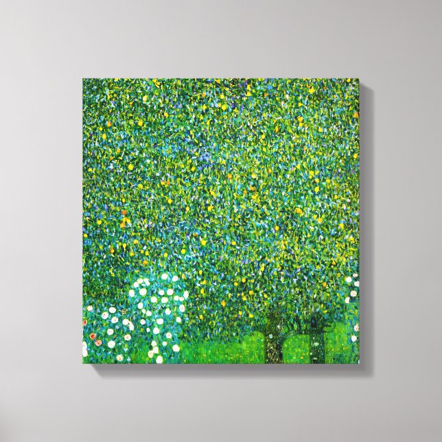 Lienzo Gustav Klimt Rosas Bajo El Árbol Pear (Anverso)