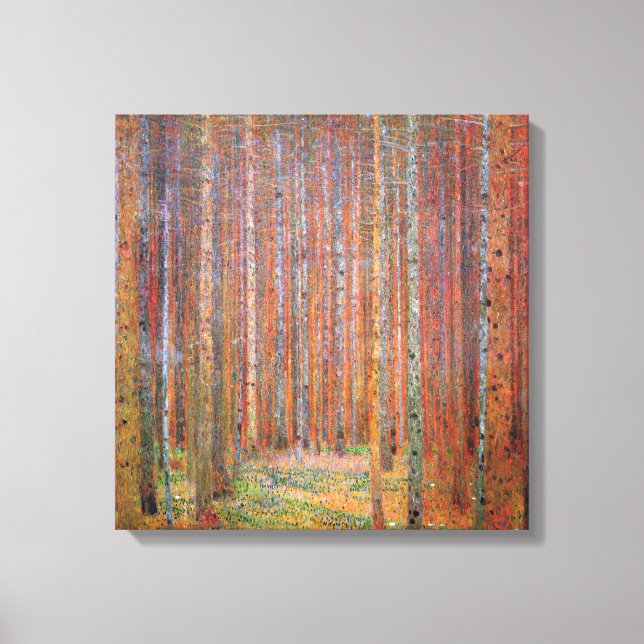 Lienzo Gustav Klimt - Tannenwald I (Anverso)