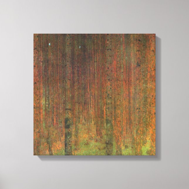 Lienzo Gustav Klimt - Tannenwald II (Anverso)