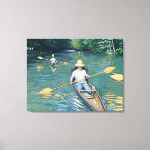Lienzo Gustave Caillebotte - Barcas en el Yerres