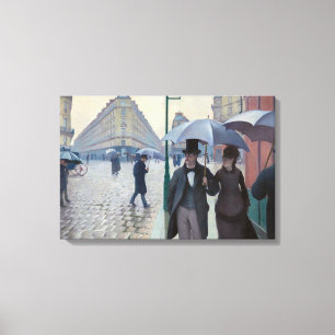 Lienzo Gustave Caillebotte - Calle de París; Día lluvioso