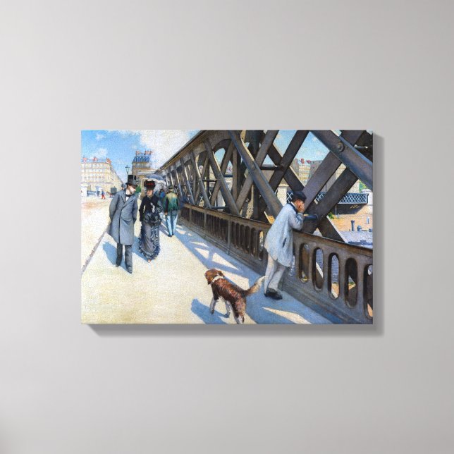 Lienzo Gustave Caillebotte - El Puente de Europa (Anverso)