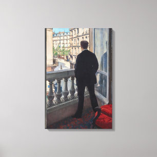 Lienzo Gustave Caillebotte - Joven en su ventana