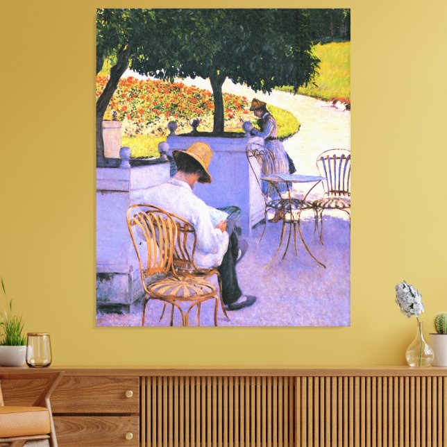 Lienzo Gustave Caillebotte - Los árboles Naranjas (Insitu (Sala de estar))