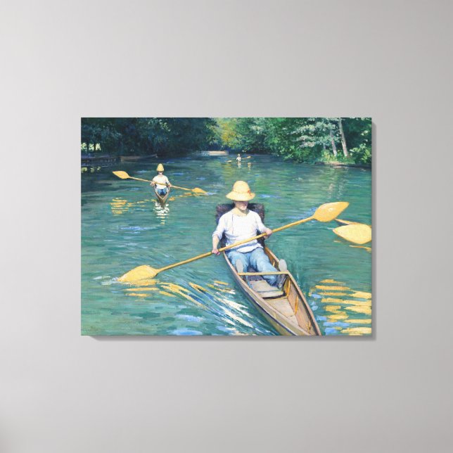 Lienzo Gustave Caillebotte - Saltos en los Yerres (Anverso)