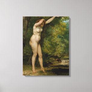 Lienzo Gustave Courbet el   el bañista joven
