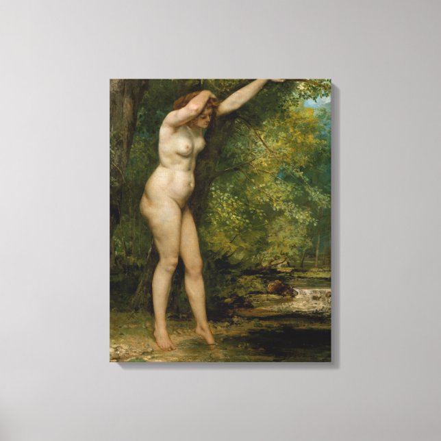 Lienzo Gustave Courbet | El Joven Matón (Anverso)