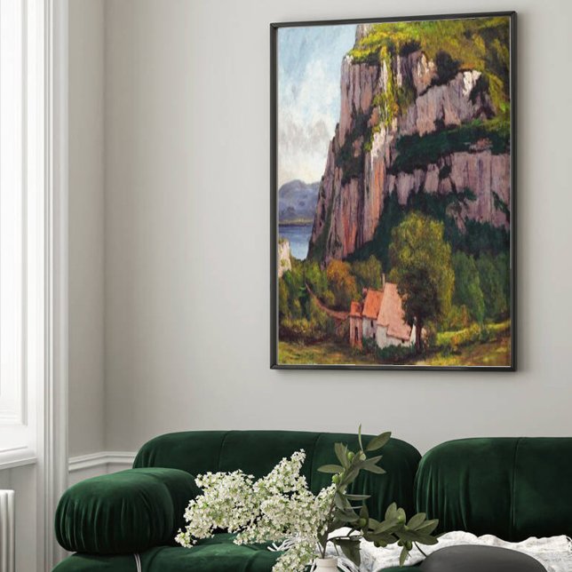 Lienzo Gustave Courbet la roca de Hautepierre (Subido por el creador)