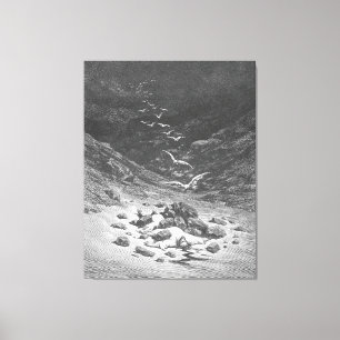 Lienzo Gustave Doré - Achan es apedreado hasta la muerte