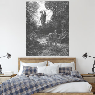 Lienzo Gustave Doré - Adán y Eva son expulsados del Edén