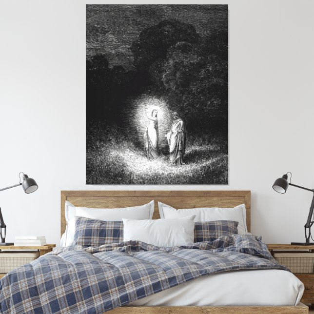 Lienzo Gustave Doré - Dante se reúne con Beatriz (1860) (Insitu(Dormitorio))