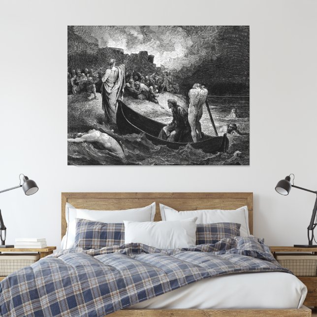 Lienzo Gustave Doré - Desembarco frente a la ciudad (Insitu(Dormitorio))