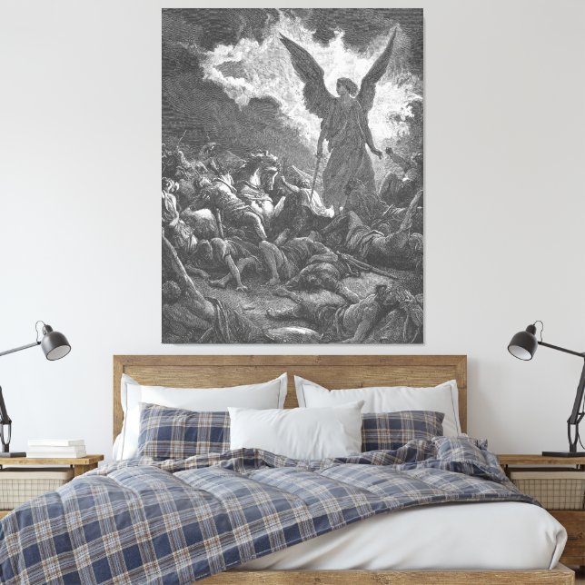 Lienzo Gustave Doré - El ejército de Senaquerib es destru (Insitu(Dormitorio))