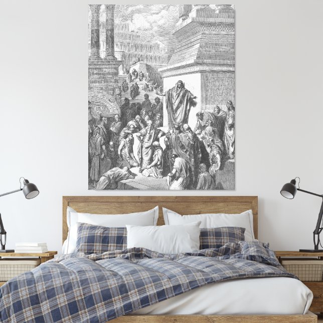 Lienzo Gustave Doré - Jonah Preaches to the Ninevites (Insitu(Dormitorio))