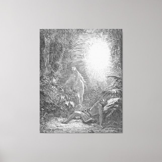 Lienzo Gustave Doré - La Creación de Eva (Anverso)