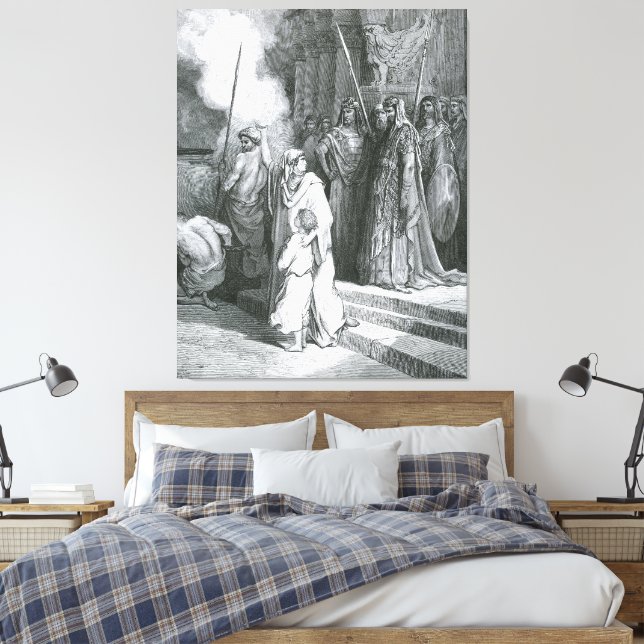 Lienzo Gustave Doré - La valentía de una madre (Insitu(Dormitorio))