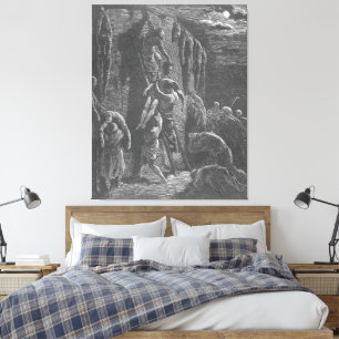 Lienzo Gustave Doré - Los Jabesh-Gileaditas Recuperan los