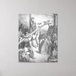 Lienzo Gustave Doré - Lucas 23B La Cruz es Levantada