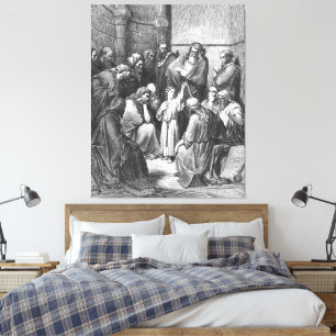 Lienzo Gustave Doré - Lucas 2B Jesús interroga a los doct
