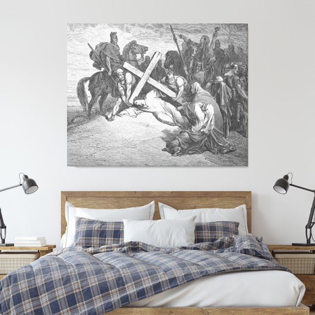 Lienzo Gustave Doré - Luke 23A Jesus Arrives at Calvary (Insitu(Dormitorio))