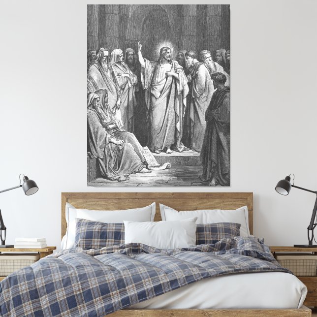 Lienzo Gustave Doré - Mark 1B Jesus Preaches in the Synag (Insitu(Dormitorio))
