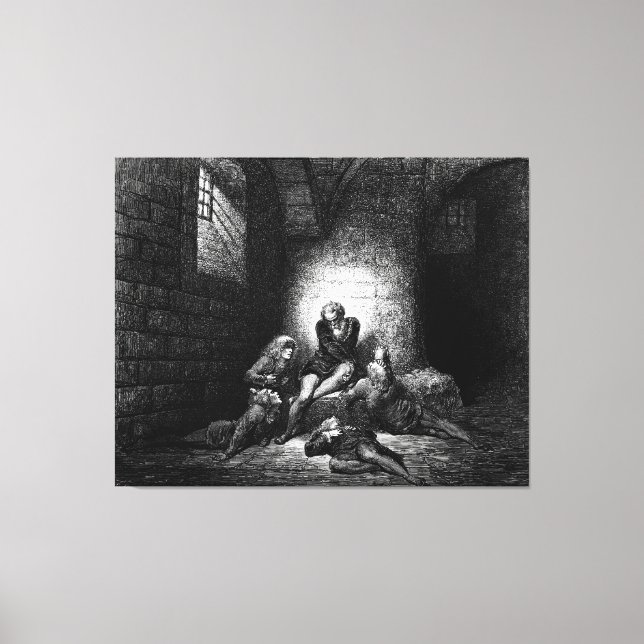 Lienzo Gustave Doré - Ugolino Muerte de los Hijos (Anverso)