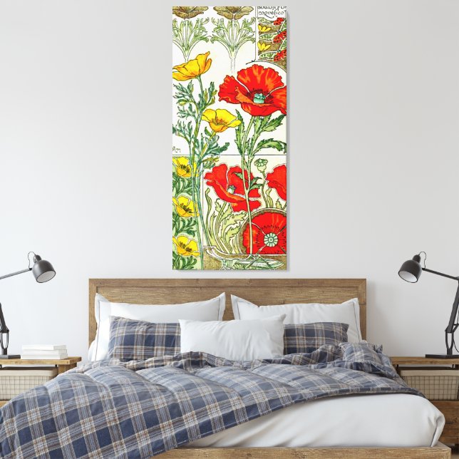Lienzo "Gustave Riom Floral" (Insitu(Dormitorio))