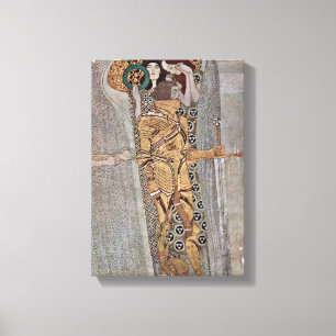 Lienzo Gustavo Klimt - el detalle del mural del friso de