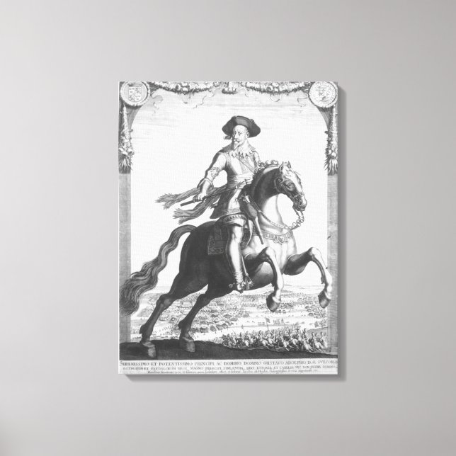 Lienzo Gustavus Adolphus II, Rey de Suecia, (Anverso)