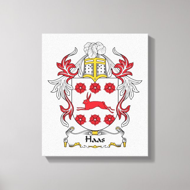 Lienzo Haas Family Crest (Anverso)