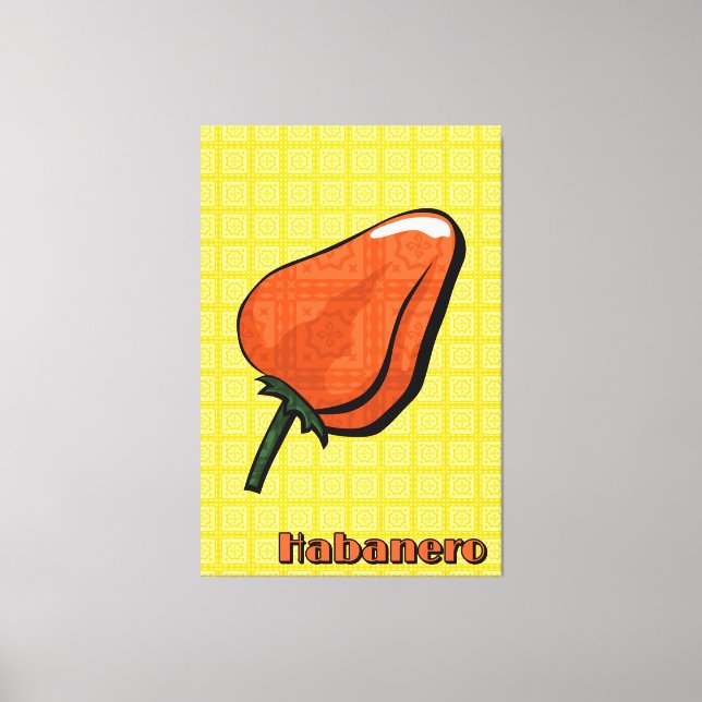 Lienzo Habanero Chili Pepper Canvas Art (Anverso)
