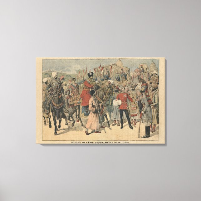 Lienzo Habibullah Kahn Emir de Afganistán (Anverso)