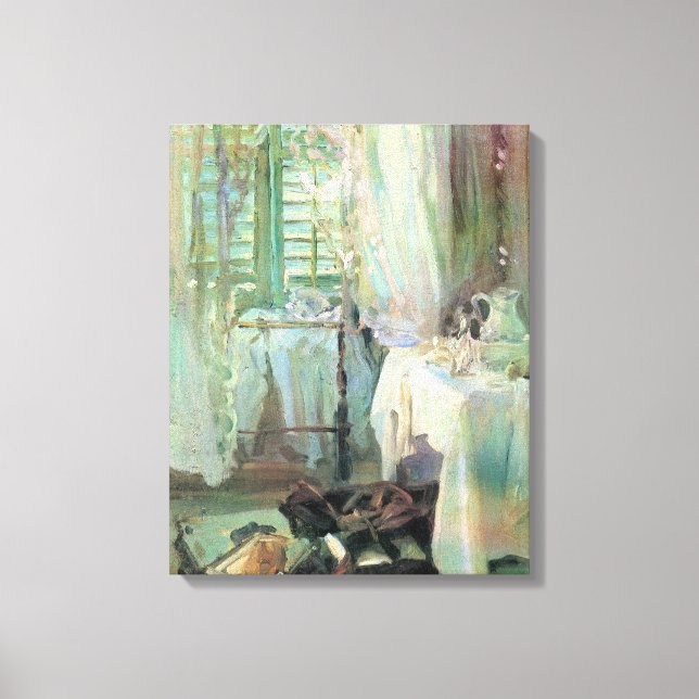 Lienzo Habitación de hotel de John Singer Sargent (Anverso)