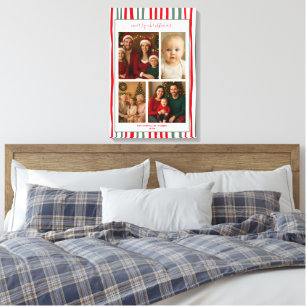 Lienzo Habitación decorada elegante familia Foto feliz Na