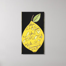 Lienzo Hacer limón de Lemonade