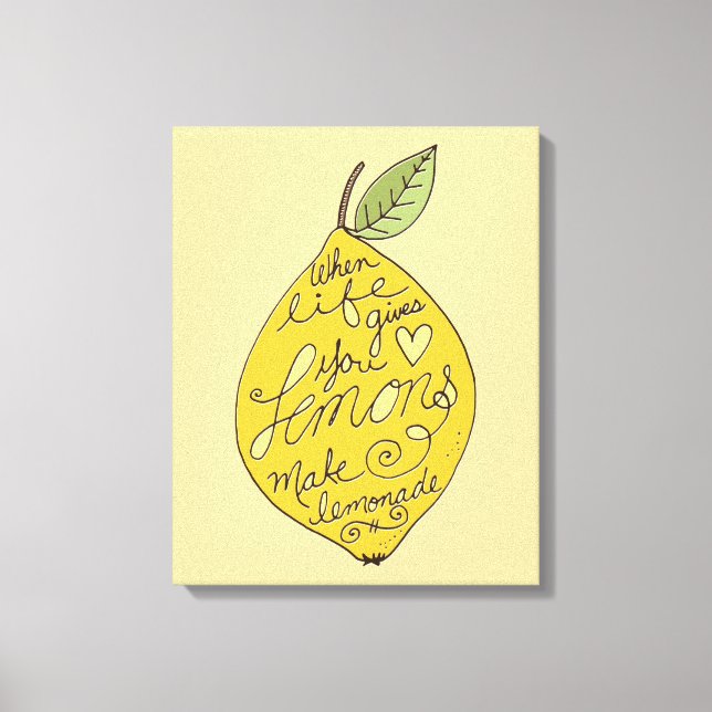 Lienzo Hacer limón de Lemonade (Anverso)