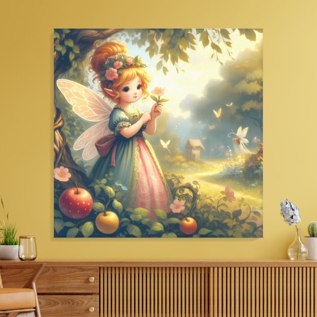 Lienzo Hada en el jardín (Insitu (Sala de estar))