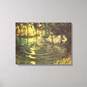 Lienzo Hadas giran por Arthur Black, danza de hadas vinta