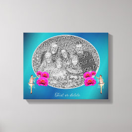 Lienzo Hadas Y Flores Personalizadas Añade Tu Propia Foto