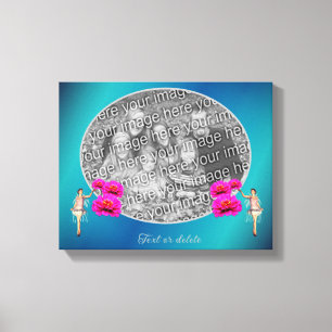 Lienzo Hadas Y Flores Personalizadas Añade Tu Propia Foto