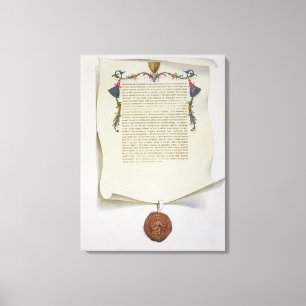 Lienzo Haga un facsímil la edición de la Carta Magna,