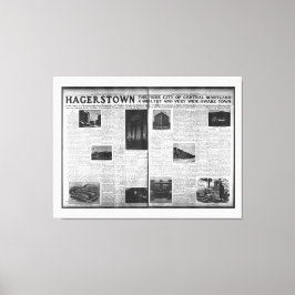 Lienzo Hagerstown en el Washington Herald 1912