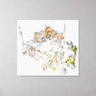Lienzo Hagia Sophia. Istambul Turquey.