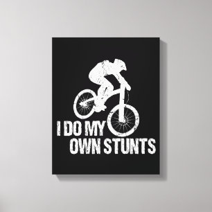 Lienzo Hago Mis Propias Tonterías Graciosas De Ir En Bici